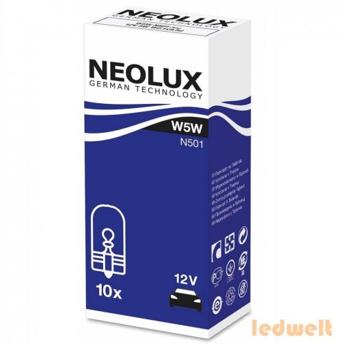Neolux N501 W5W izzó 12V 10db/csomag