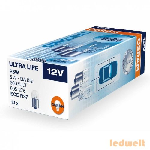 Osram Ultra Life 5007ULT R5W BA15s jelzőizzó 10db/csomag