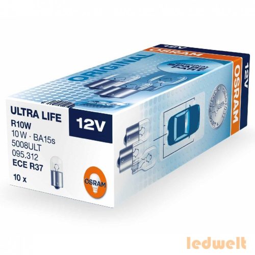 Osram Ultra Life 5008ULT R10W jelzőizzó 10db/csomag