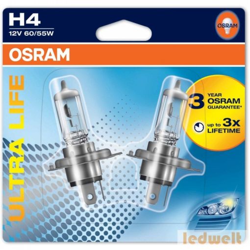 Osram Ultra Life 64193ULT-02B H4 izzó 2db/bliszter