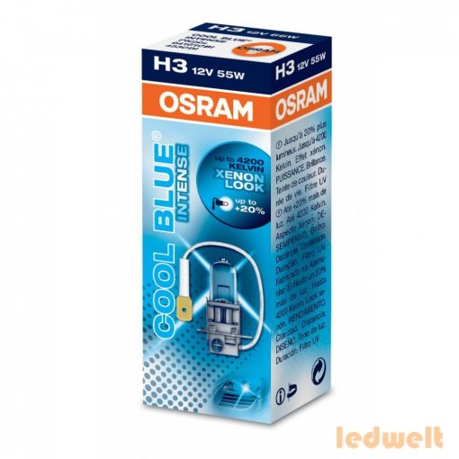 Osram Cool Blue Intense 64151CBI H3 izzó dobozos