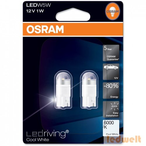 Osram LEDriving Premium 2850CW W5W 6000K 2db/bliszter