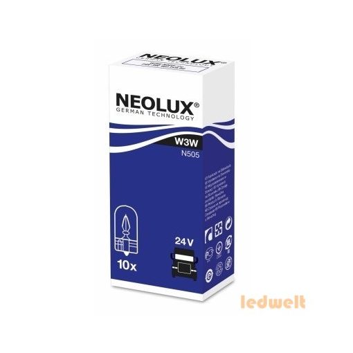 Neolux N505 W3W izzó 24V műszerfal izzó 10db/csomag