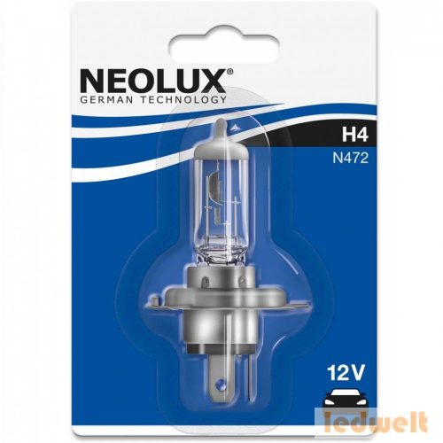 Neolux Standard N472 H4 izzó 12V P43t bliszter