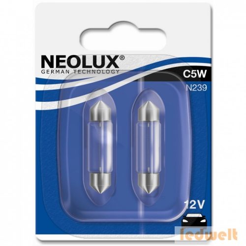 Neolux Standard N239 C5W 12V Szofita 36mm 2db/bliszter