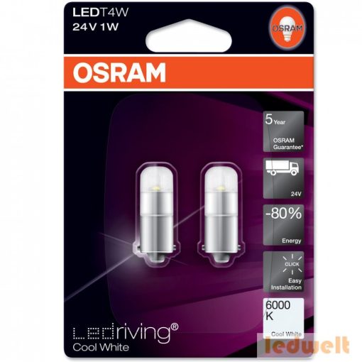Osram LEDriving Premium 3924CW T4W BA9s 24V 6000K 2db/bliszter