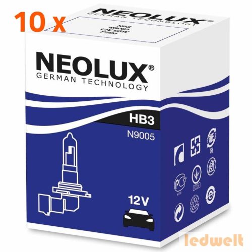 Neolux Standard N9005 HB3 izzó 12V 10db/csomag