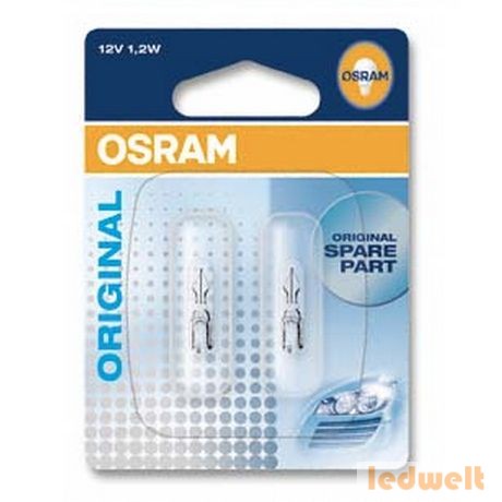 Osram Original 2721-02B 12V W2x4,6d műszerfal izzó 2db/bliszter