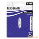 Neolux NF3160 0,5W 12V 6000K 31mm szofita LED jelzőizzó bliszter