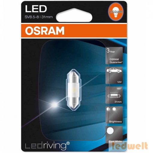 OSRAM 6431SW C3W 1W 6700K 31mm LED Standard bliszter