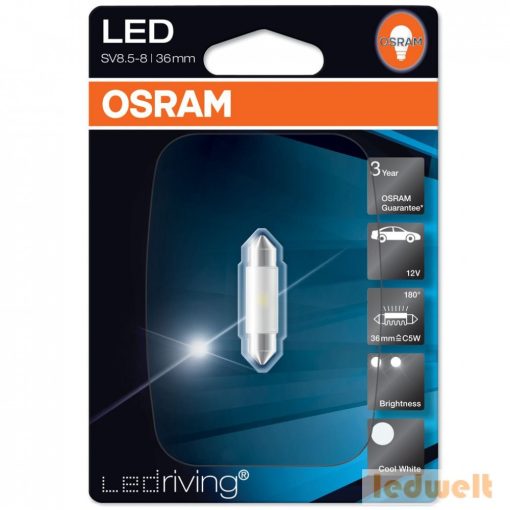 OSRAM 6436CW C5W 1W 6000K 36mm LED Standard bliszter