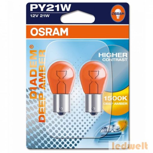 Osram Diadem Deep Amber 7507DPA PY21W BAU15s 2db/bliszter