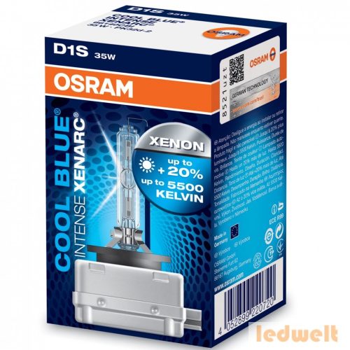 Osram Xenarc Cool Blue Intense 66140CBI D1S xenon izzó - 1év garancia