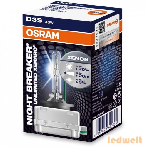 Osram Xenarc Night Breaker Unlimited 66340XNB D3S xenon izzó +70%