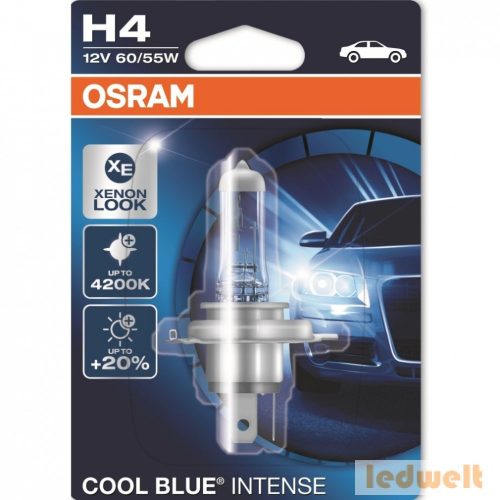 Osram Cool Blue Intense 64193CBI-01B H4 izzó 60/55W bliszter