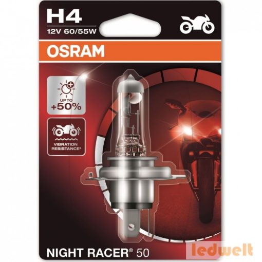 Osram Night Racer 50 64193NR5-01B H4 izzó +50% bliszter