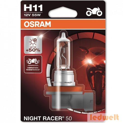 Osram Night Racer 50 64211NR5-01B H11 izzó +50% bliszter