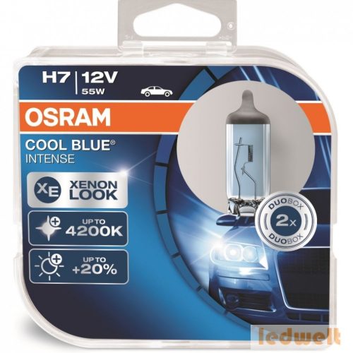 Osram Cool Blue Intense 64210CBI H7 izzó 2db/csomag