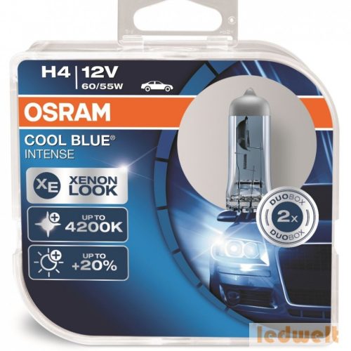 Osram Cool Blue Intense 64193CBI H4 izzó 60/55W 2db/csomag