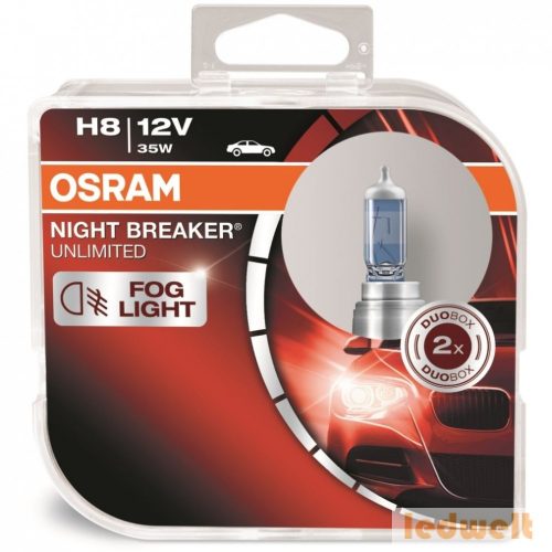 Osram Night Breaker Unlimited 64212NBU-HCB H8 izzó +110% 2db/csomag