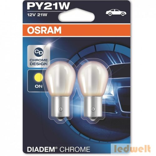 Osram Diadem Chrome 7507DC PY21W BAU15s jelzőizzó 2db/bliszter