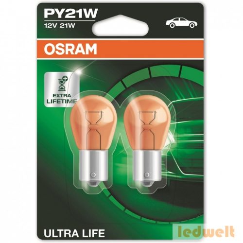Osram Ultra Life 7507ULT PY21W BAU15s jelzőizzó 2db/bliszter