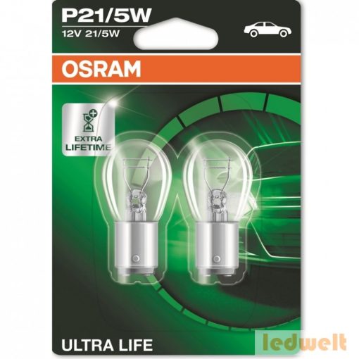 Osram Ultra Life 7528ULT P21/5W BAY15d jelzőizzó 2db/bliszter