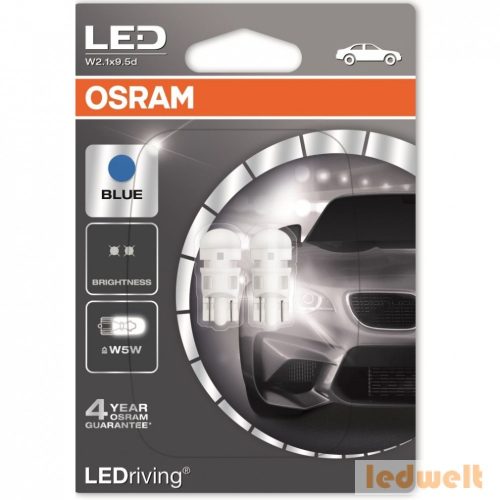  Osram LEDriving Standard 2880BL-02B Blue W5W LED 2db/bliszter 