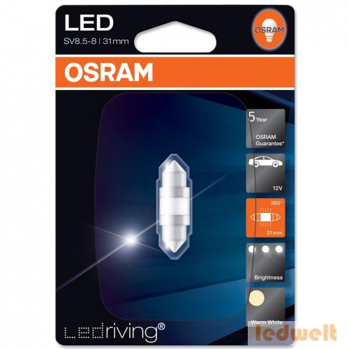 Osram LEDriving Premium 6497WW C3W 4000K 31mm