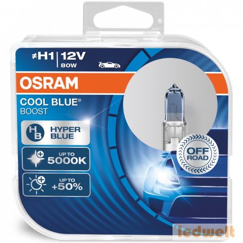Osram Cool Blue Boost 62150CBB H1 izzó 2db/csomag 