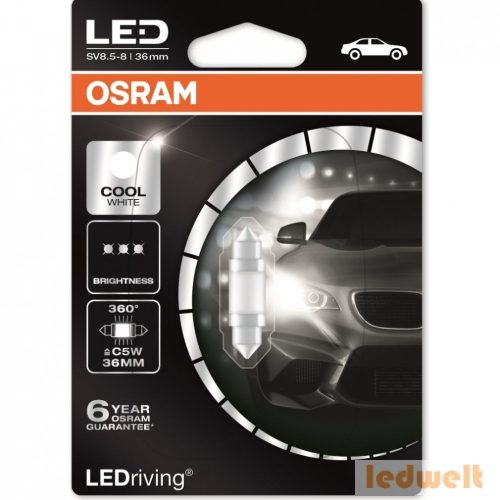 Osram LEDriving Premium 6498CW C5W 6000K 36mm