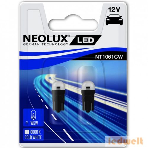 Neolux NT1061CW-02B 6000K W5W LED 2db/bliszter
