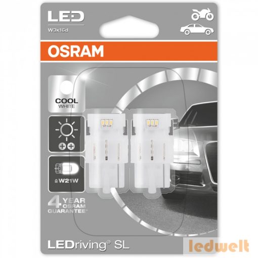 Osram LEDriving SL 7706CW-02B W21W led izzó 12V 1,4W 6000K 2db/bliszter