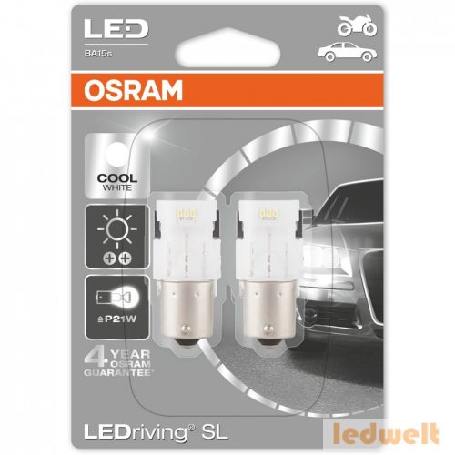  Osram LEDriving SL 7458CW-02B P21W izzó 12V 1,4W 6000K 2db/bliszter 