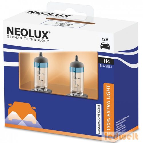 Neolux N472EL1-2SCB H4 izzó Extra Light 130% Duo Box 