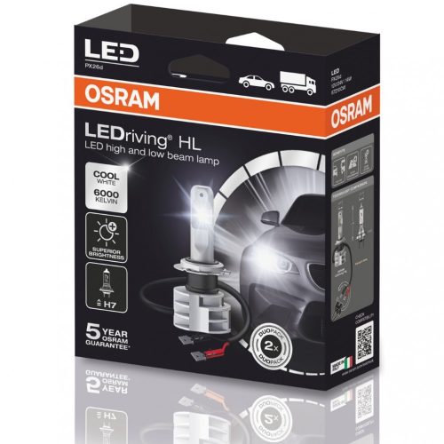 Osram 67210CW gen2 LEDriving HL H7 LED izzó 6000K 2db/csomag 2019