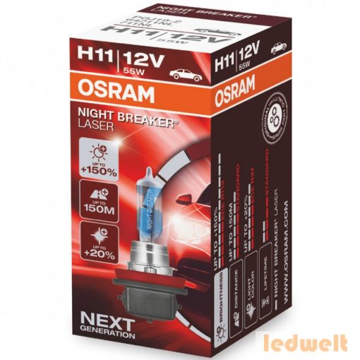Osram Night Breaker Laser H11 izzó +150% dobozos