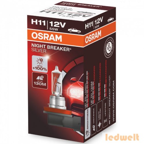 Osram Night Breaker Silver H11 izzó +100% dobozos