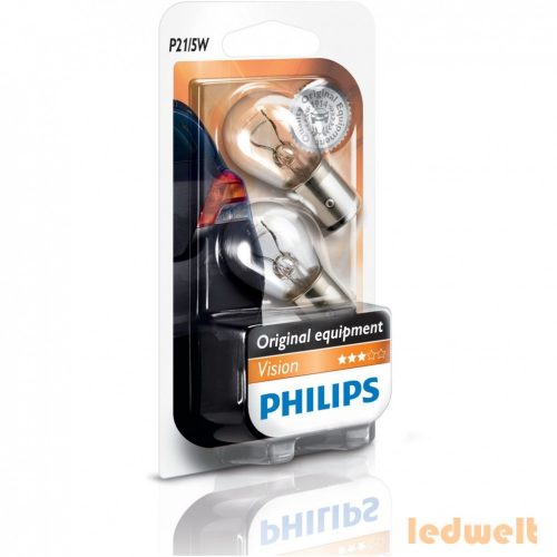  Philips Original Vision +30% 12499B2 P21/5W BAY15d jelzőizzó 2db/bliszter 