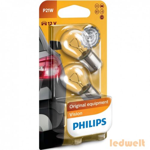 Philips P21W Original Vision +30% 12498B2 2db/csomag 