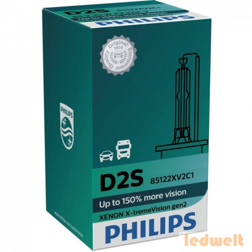 Philips D2S X-tremeVision gen2 +150% 85122XV2C1 xenon izzó