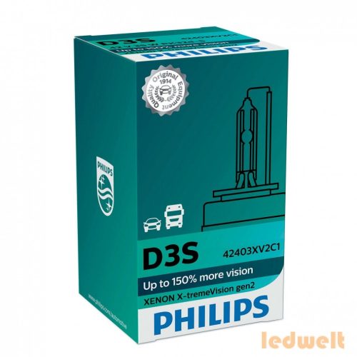 Philips D3S X-tremeVision +150% 42403XV2C1 xenon izzó