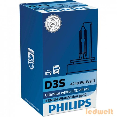 Philips D3S WhiteVision +120% 42403WHV2C1 xenon izzó